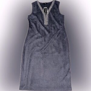 🎈NWT Jeremy Spencer Women Dress Sleeveless Embellished Neckline Size 4